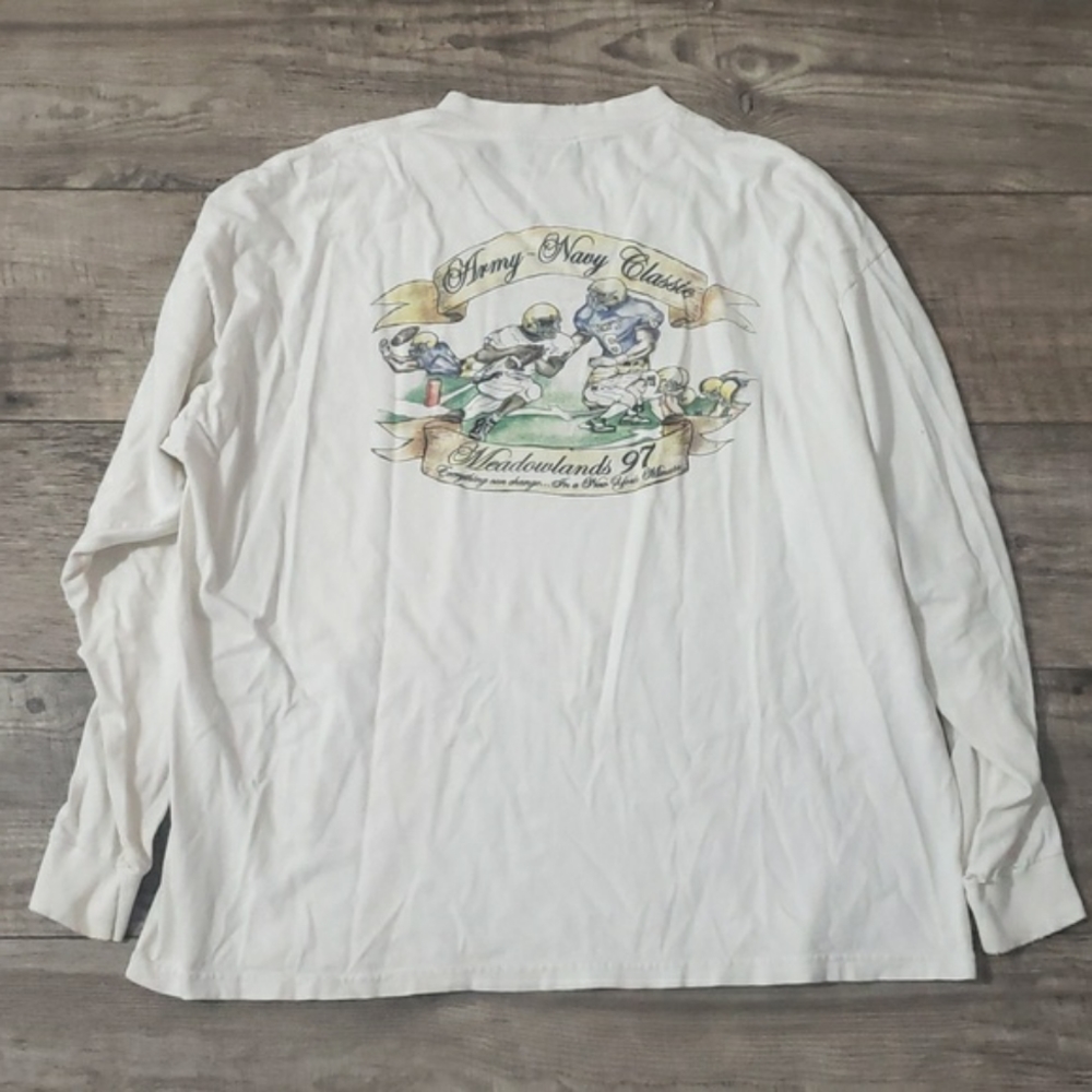 Army Navy Classic 1997 Souvenir Vintage Logo front and black longsleeve …